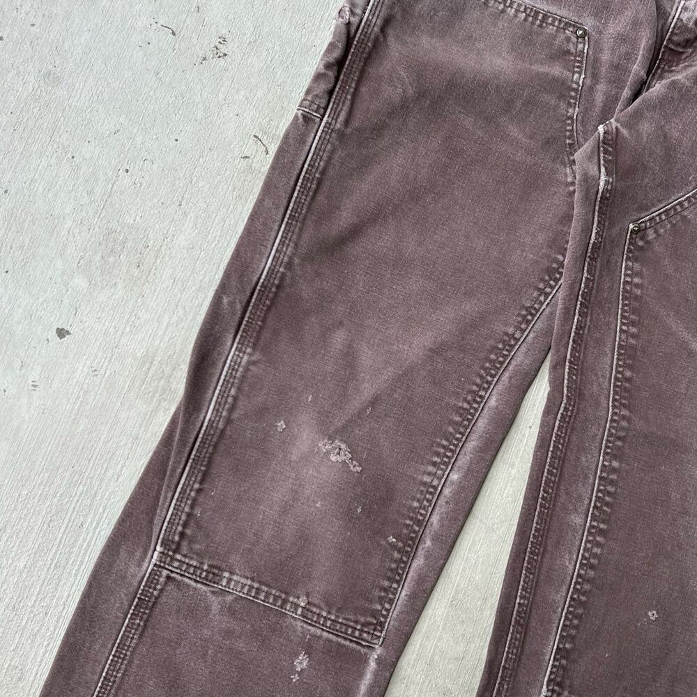 Carhartt faded brown double knee work wear carpenter pants - Picture 3 of 13